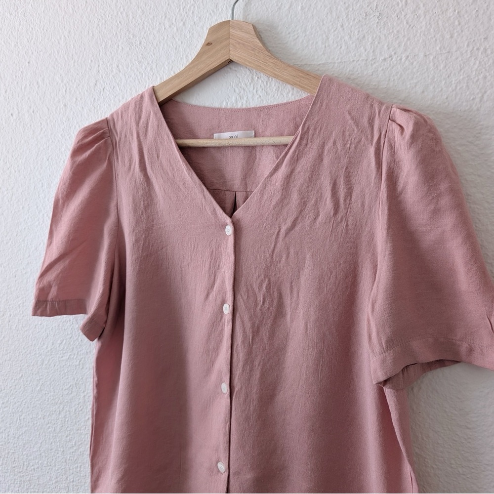 Korean Button Down Romantic Top - image 2